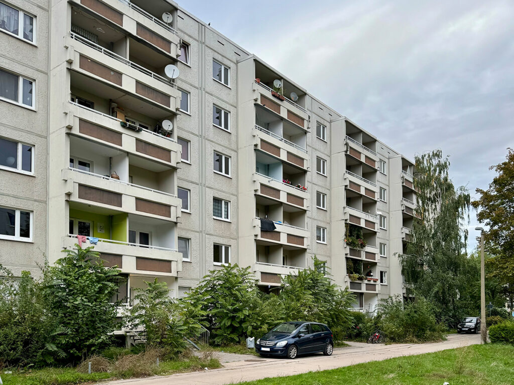 Wohnblock in der Mendelssohn-Bartholdy-Straße